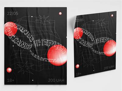 Poster design abstract ads banner graphic illustration poster poster design rave vector