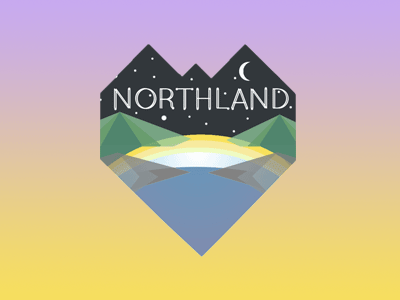 Northland Badge badge beach fun geometric north stars