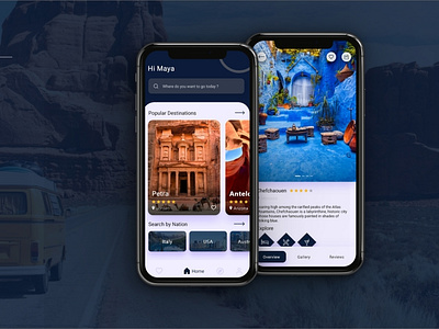 travel app UI Project