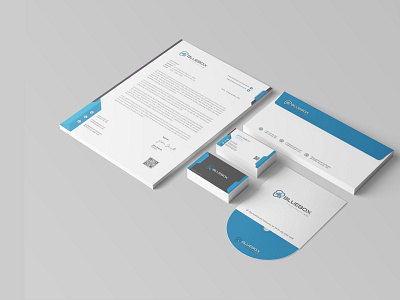 modern logo, business card, letterhead, stationery design