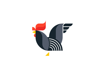 Rooster animal colors design designer grid illustration logo rooster rooster logo