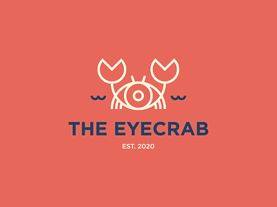 The Eyecrab - Logo brand crab eye eyes fish illustration logo mark seafood symbol