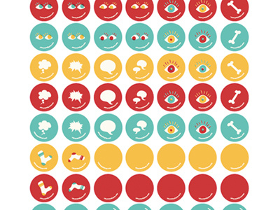 I see you! buttons color illustration vector