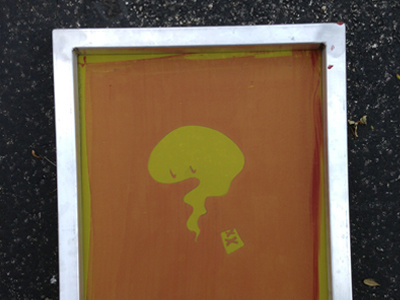 Broken Spirit (screen) illustration printmaking prints screen filler screen print serigraphy wip