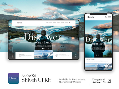 UI Kit Package - Shiveh - Ver 1.0 design designer graphic interface responsive ui design uiux ux design web webdesign website