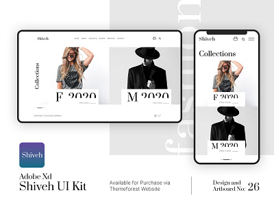 Shiveh UI Kit concept design designer graphic interface responsive ui ui design uiux website