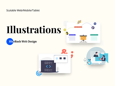 Illustrations BlueBash 2.0 ui