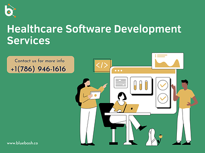 Healthcare development software company branding ehr ehr software illustration typography