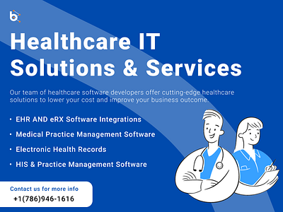 Healthcare IT Solutions & Services branding design ehr ehr software illustration logo typography ui ux vector