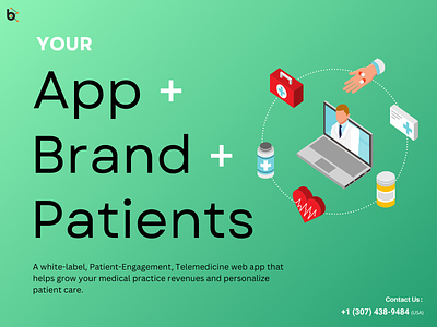 Your App + Your Brand + Your Patients = Revenue branding design ehr ehr software illustration ui ux