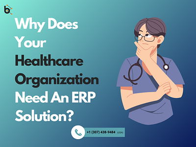 Why does your Healthcare organization need an ERP solution? branding design ehr ehr software illustration