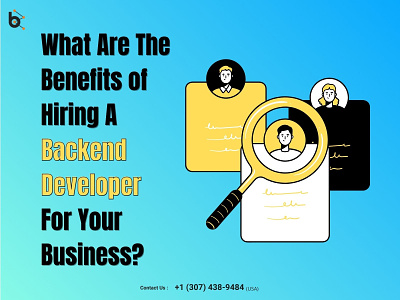 Benefits of Hiring a #Backend #Developer for Your Business? branding design ehr ehr software illustration logo ui ux vector