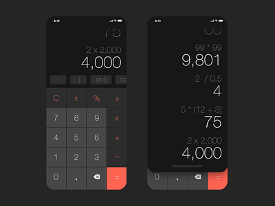 Daily UI: Calculator