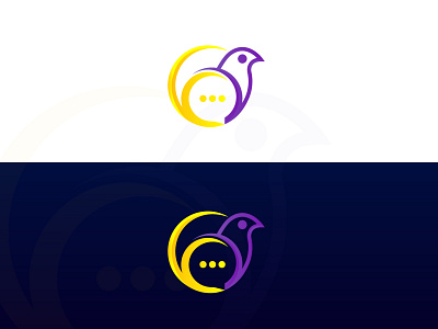 BirdChat bird branding brandmark chat communication creative designs graphic design graphicdesign icon logo logodesign logodesigner logoinspiration logos logotype mark simple vector