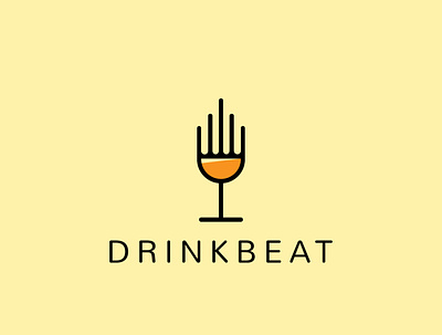 Drinkbeat beat branding creative design designs drink graphic design icon iconic illustration inspiration logo logomark logotype minimal ui