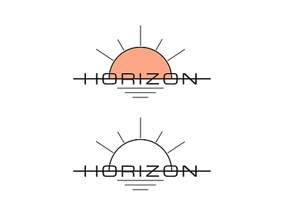 Logo - Horizon branding design flat icon logo logo design logodesign logotype minimal