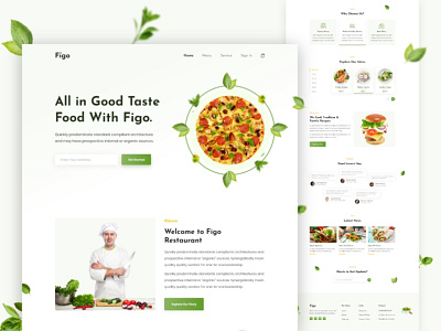 Restaurant Landing Page Concept