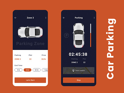 Car parking Mobile App Design design mobile mobile app parking