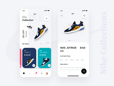 E-commerce App Exploration app concept design e commerce exploration nike ui ux vector