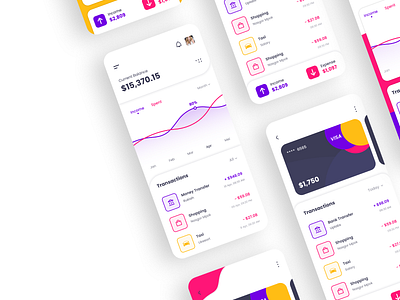 Finance App Concept app concept finance finance app illustration ui ux vector