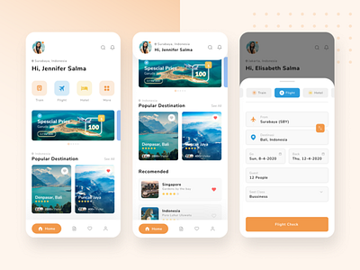 Travel App app concept figma logo mobile ui design travel typography ui ux vector