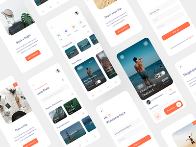 Travel App adobe photoshop adobe xd app concept design figma illustration travel ui ux vector