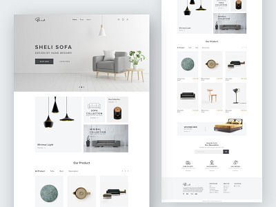 e-Commerce Website Design adobe xd app branding concept design e commerce illustration ui ux vector website design