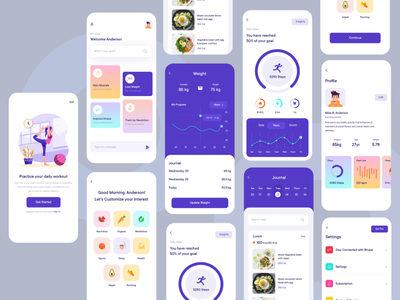 Fitness App Mobile Design by John E Saliva on Dribbble