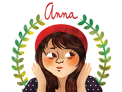 Anna anna cute girl illustration portrait