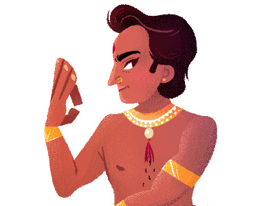 Indian Dancer cdc character character design dancer digital art drawing illustration india indian man