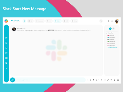 Start Chat chat chat app chatbot message message app redesign slack web app