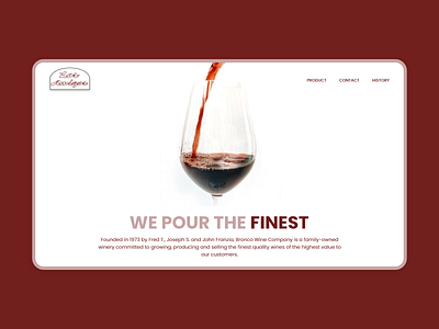 Wine Company Landing Page design designer ui uidesign ux web website wine