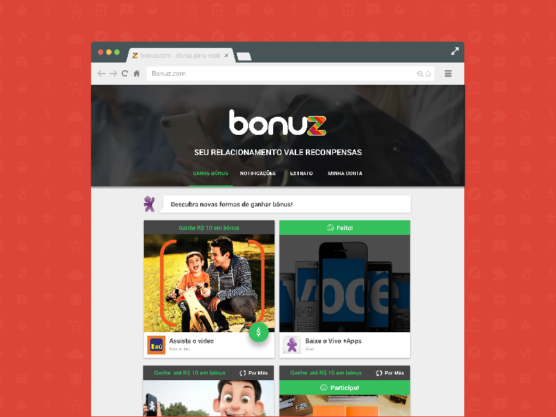 Página inicial - bonuz.com web bonuz material design bonuz.com