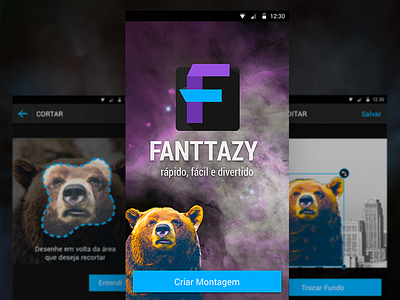 Fantazzy UI android app image editor mobile ui design