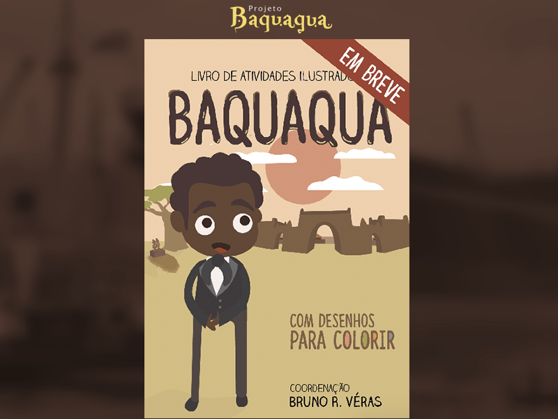 Capa da revista de atividades do Baquaqua magazine cover illustration print