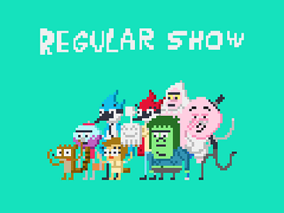 It's just a Regular Show! cartoon character pixel regular show