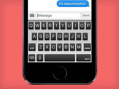 iOS Meet Mac's Keyboard! apple ios iphone keyboard mac skeuomorphic