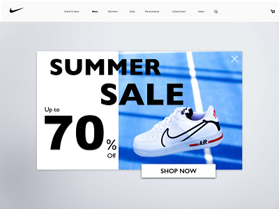 Daily UI 016 - Pop-Up / Overlay app design daily 100 challenge dailyui dailyuichallenge nike overlay popup product design typography uidesign ux design uxui