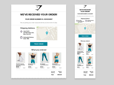 Daily UI - 017 Email Receipt