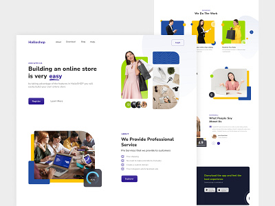 Halloshop Landing Page