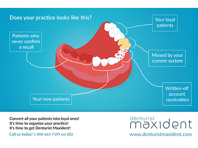 Denturist Maxident Ad ad cutout denturist