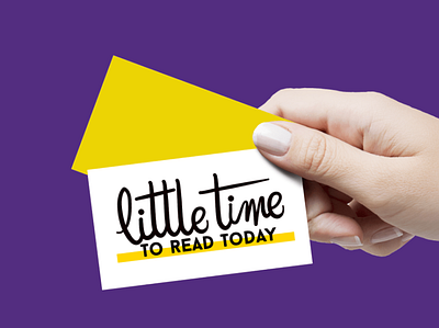 Little Time to Read Today lettering logo
