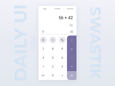 Daily UI - 004 app dailyui design flat minimal ui