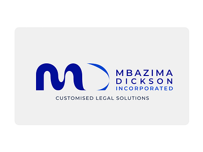 Mbazima Dickson Incorporated Attorneys - Branding Identity branding design flat law law firm logo minimal