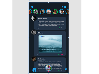 Twitter Redesign (wip) flat interaction minimal redesign social media ui ux