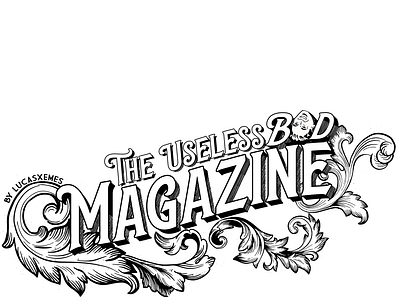 The useless ''Bad Magazine'' black white blackandwhite branding design flat graphic design illustration illustrator minimal photoshop vintage
