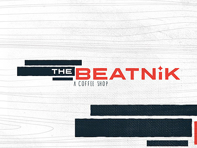 The Beatnik logo retro typography vintage