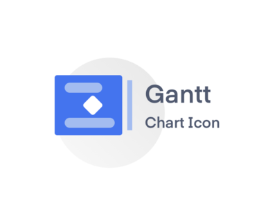 Gantt chart icon icon illustration ui web