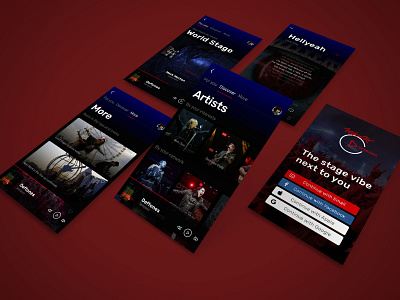 Rock In Rio Streaming App app design rockinrio ui ux