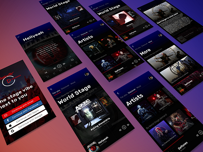 Rock In Rio Streaming App app design rockinrio ui ux